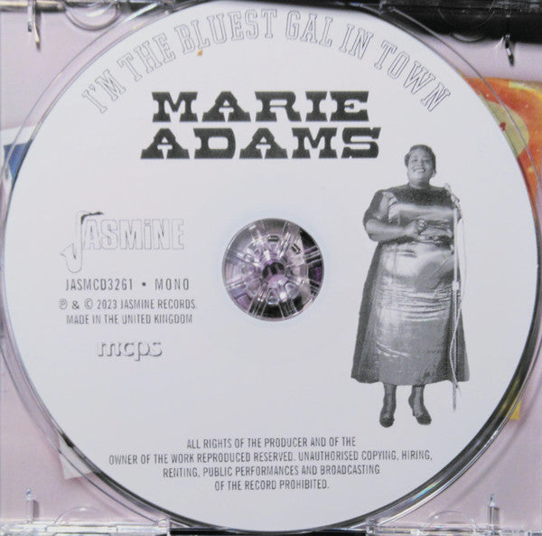 Marie Adams Featuring The Three Tons Of Joy And Johnny Otis : I'm The Bluest Gal In Town (CDr, Comp, Mono)