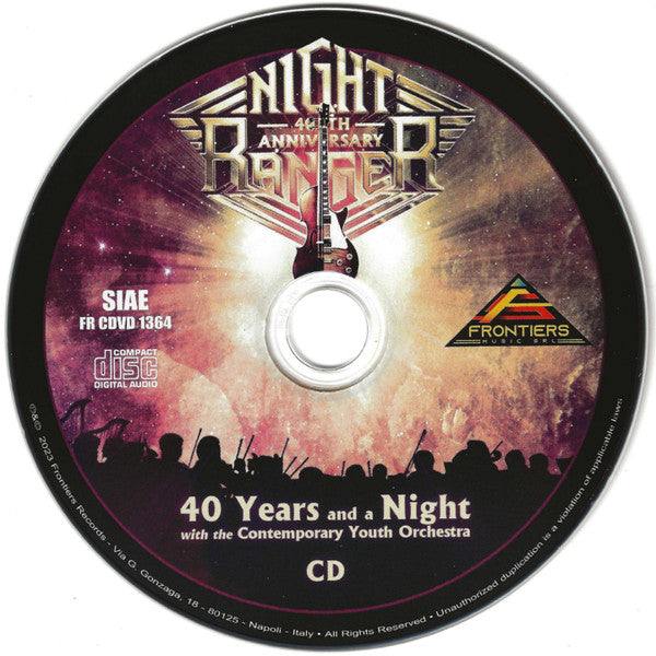 Night Ranger : 40 Years And A Night With The Contemporary Youth Orchestra (CD, Album + DVD-V, Multichannel, NTSC, Reg + Dlx)