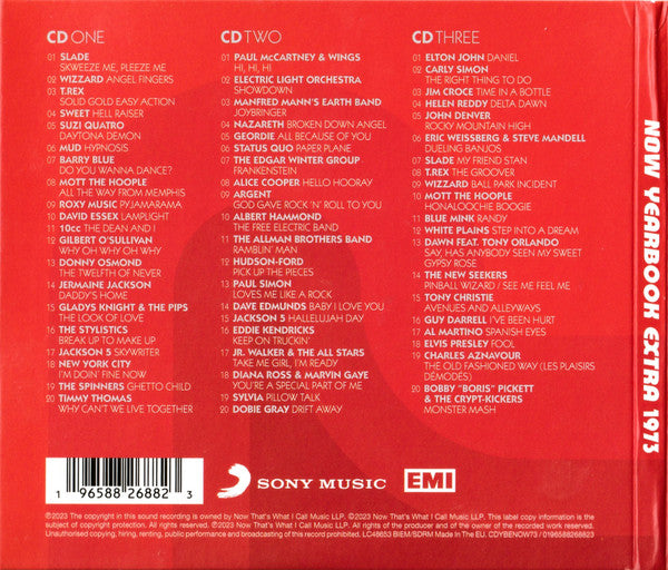Various : Now Yearbook Extra '73 (60 More Essential Hits From 1973) (3xCD, Comp, Col)