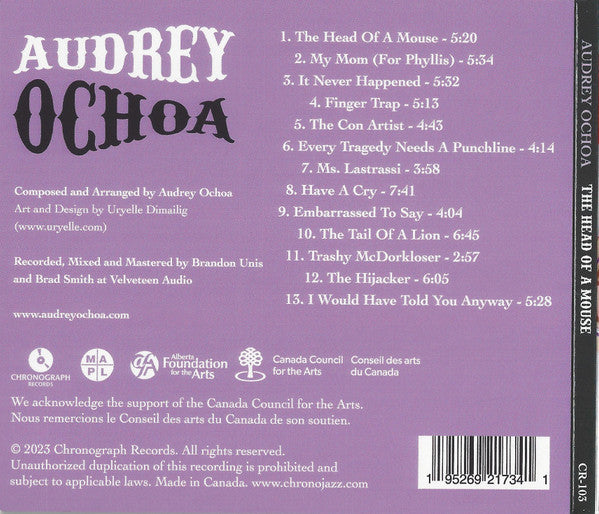 Audrey Ochoa : The Head Of A Mouse (CD, Album)