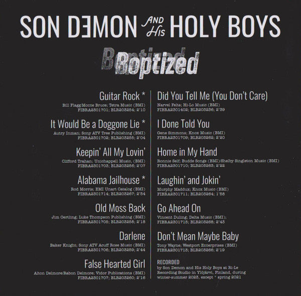 Son Demon And His Holy Boys : Boptized (CD, Album, Sup)