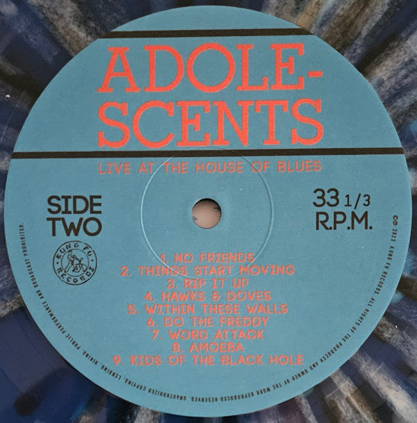 Adolescents : Live At The House Of Blues (LP, Album, Ltd, RE, Blu)