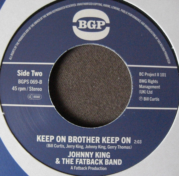 Bill Curtis / Johnny King (3) & The Fatback Band : Dance Girl / Keep On Brother Keep On (7", Single, RE)
