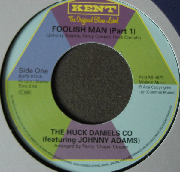Huck Daniels : Foolish Man (Part 1) / Foolish Man (Part 2) (7", Single, RE)