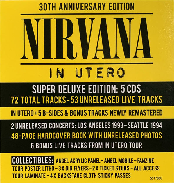 Nirvana : In Utero (CD, Album, RE, RM + 4xCD + Box, Dlx, 30t)