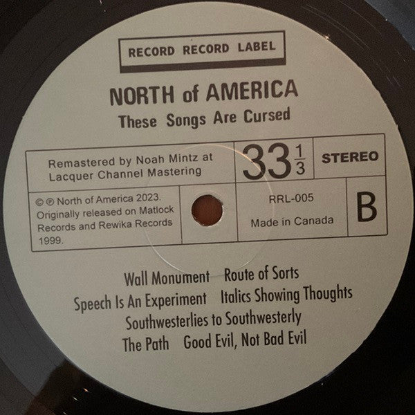 North Of America : These Songs Are Cursed (LP, Album, Ltd, RE)