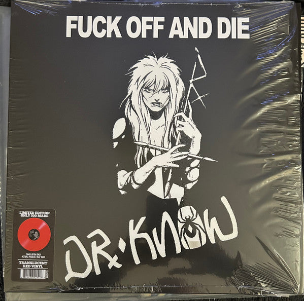Dr. Know (3) : Fuck Off And Die (LP, Comp, Red)