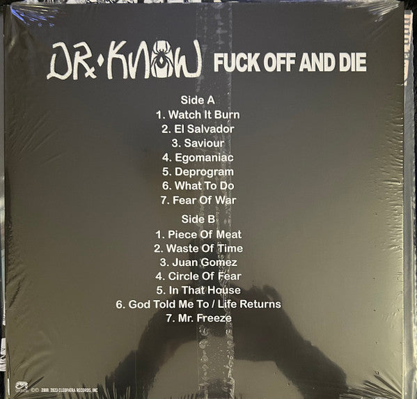 Dr. Know (3) : Fuck Off And Die (LP, Comp, Red)