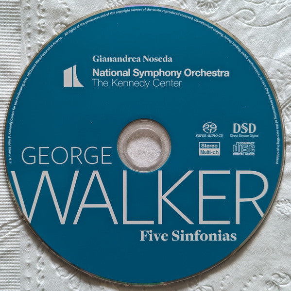 Gianandrea Noseda, George Walker (4), National Symphony Orchestra : George Walker - Five Sinfonias (SACD, Multichannel)