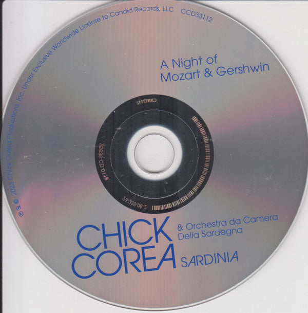 Chick Corea, Orchestra Da Camera Della Sardegna : Sardinia: A Night Of Mozart & Gershwin (CD)