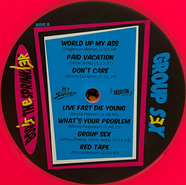 Boris The Sprinkler : Group Sex (LP, Album, Ltd, RE, Pin)
