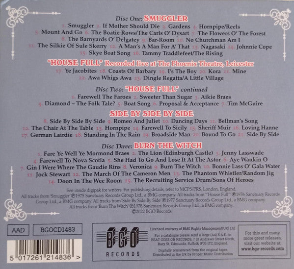 The McCalmans : Smuggler/"House Full"/Side By Side By Side/Burn The Witch (3xCD, Comp)