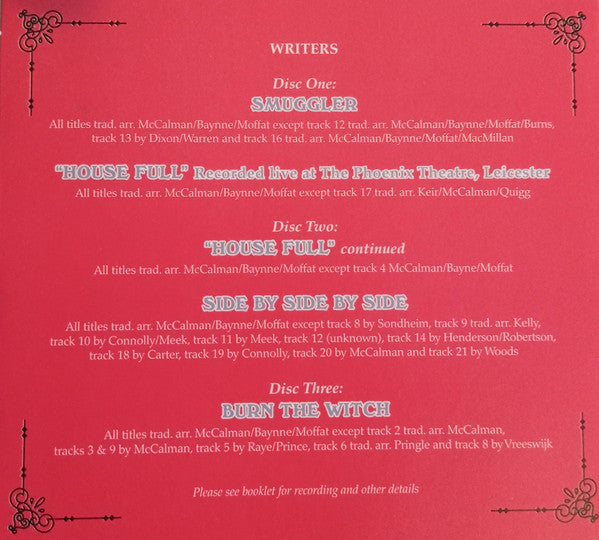 The McCalmans : Smuggler/"House Full"/Side By Side By Side/Burn The Witch (3xCD, Comp)