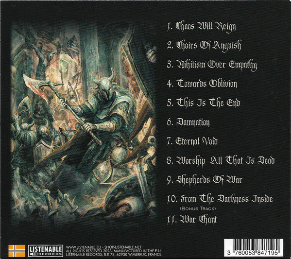Berzerker Legion : Chaos Will Reign (CD, Album, Ltd, O-C)