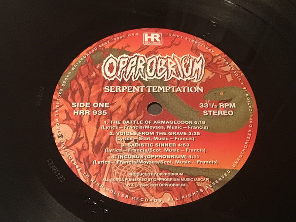 Opprobrium : Serpent Temptation (2xLP, Album, Dlx, RE, RM)