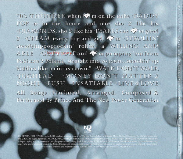 Prince & The New Power Generation : Diamonds And Pearls (CD, Album, RE, RM)