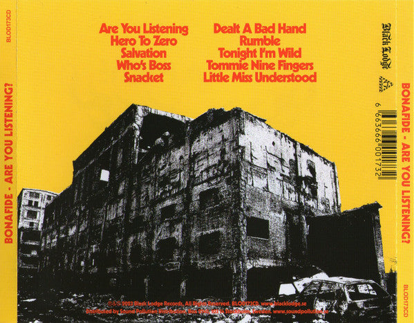 Bonafide (8) : Are You Listening? (CD, Album)