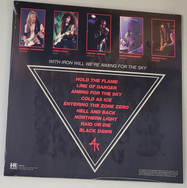 Air Raid (2) : Across The Line (LP, Album, RP)
