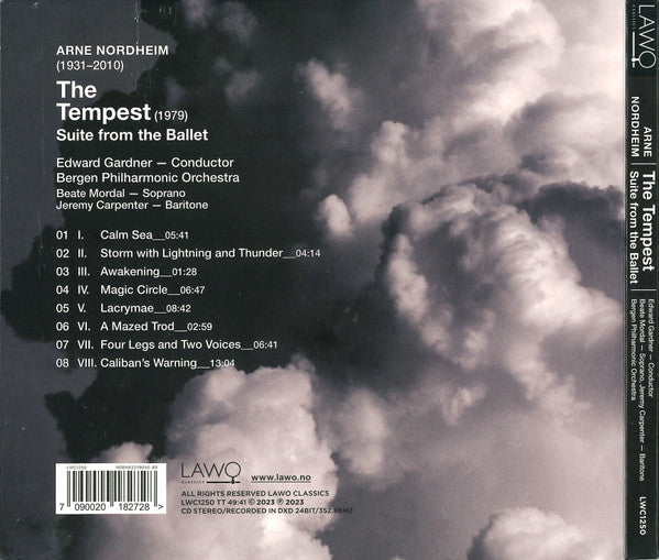 Arne Nordheim - Edward Gardner, Bergen Filharmoniske Orkester, Beate Mordal, Jeremy Carpenter : The Tempest - Suite From The Ballet (CD, Album)