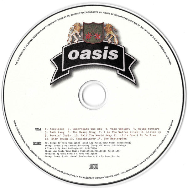 Oasis (2) : The Masterplan (CD, Comp, RE, RM, Dig)