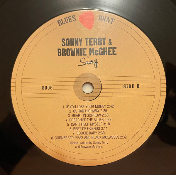 Sonny Terry & Brownie McGhee : Sonny Terry And Brownie McGhee Sing (LP, RE)