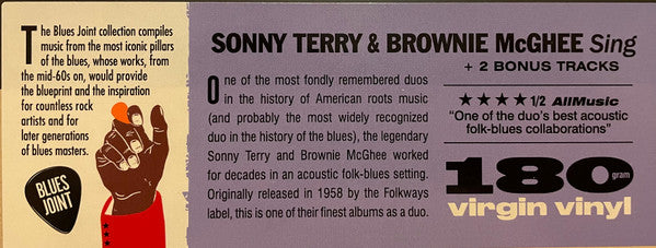 Sonny Terry & Brownie McGhee : Sonny Terry And Brownie McGhee Sing (LP, RE)