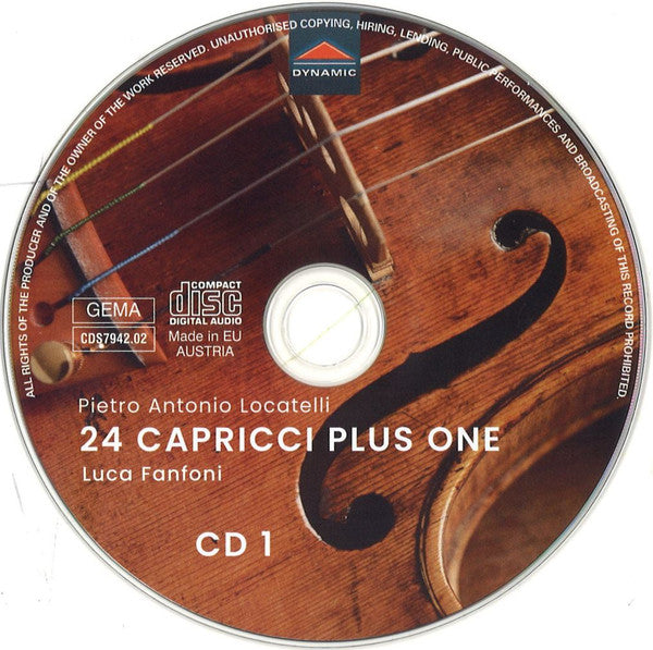 Pietro Antonio Locatelli, Luca Fanfoni : 24 Capricci Plus One (2xCD, Album)