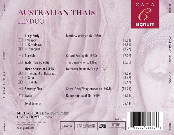 HD Duo : Australian Thais (CD, Album)