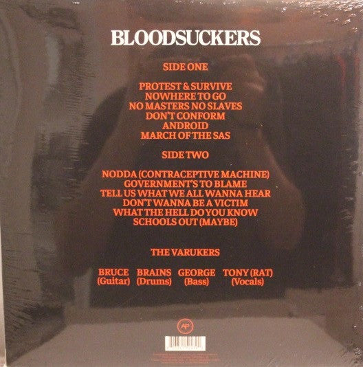 The Varukers : Bloodsuckers (LP, Ltd, RE, Cle)