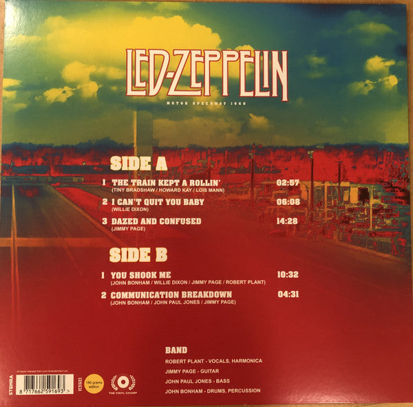 Led Zeppelin : Motor Speedway 1969 (LP, Ltd, Unofficial, Yel)