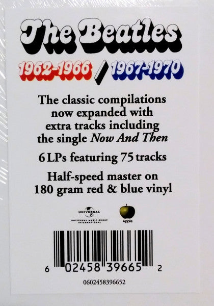 The Beatles : 1962-1966 / 1967-1970 (3xLP, Comp, RE, RM, Red + 3xLP, Comp, RE, RM, Blu )