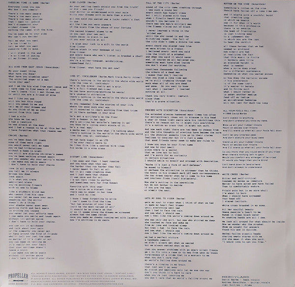 Mercyland : No Feet On The Cowling (LP, Album, Ltd, Mixed, RE, RM, Nig)