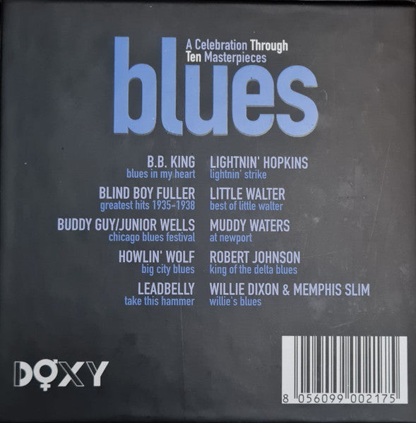 Various : Blues - A Celebration Through Ten Masterpieces (10xCD-ROM + Box, Comp)