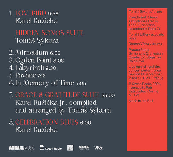 Tomáš Sýkora, David Fárek, Tomáš Liška, Roman Vícha, Prague Radio Symphony Orchestra, Štěpánka Balcarová : Songs For Orchestra (CD, Album)