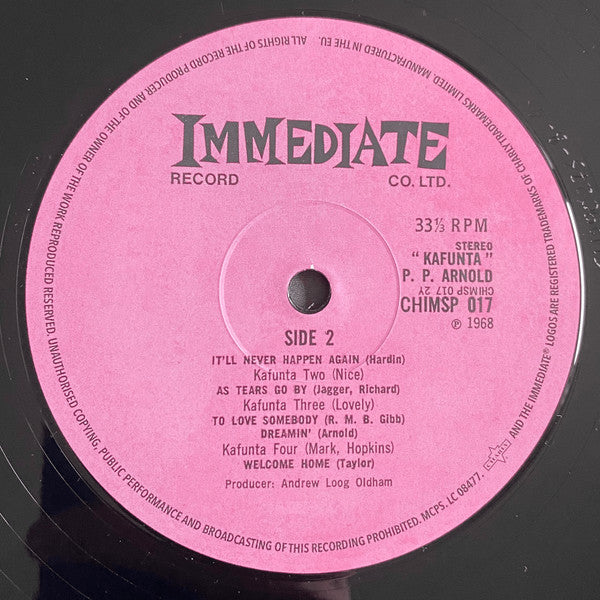 P.P. Arnold : Kafunta (LP, Album, RE)