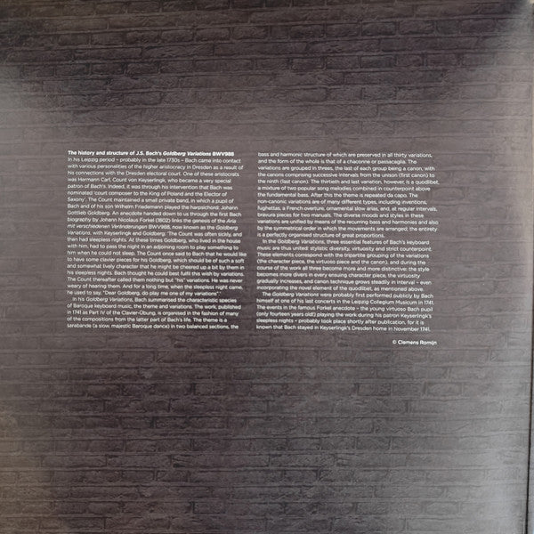 Johann Sebastian Bach, Klára Würtz : Goldberg Variations (2xLP, Album, 2LP)
