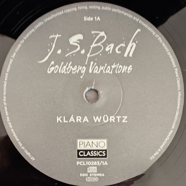 Johann Sebastian Bach, Klára Würtz : Goldberg Variations (2xLP, Album, 2LP)