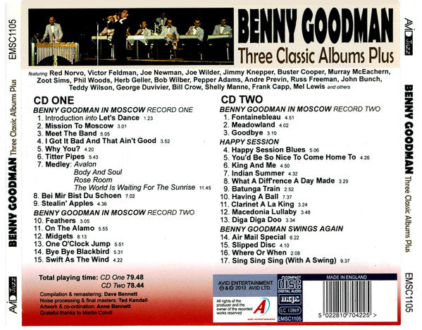 Benny Goodman : Benny Goodman In Moscow (Records 1 & 2) (2xCD-ROM, Comp, RM)