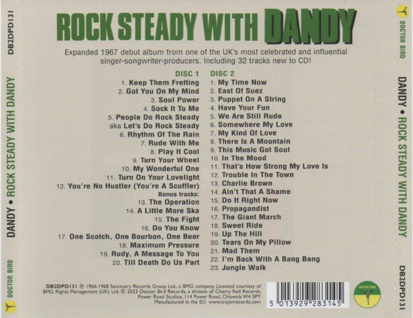 Dandy* : Rock Steady With Dandy (2xCD, Comp)