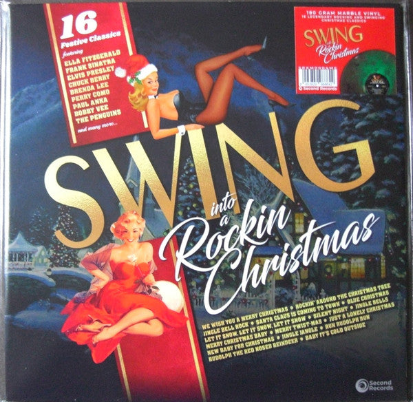 Various : Swing Into A Rockin Christmas (LP, Comp, Ltd, Gre)