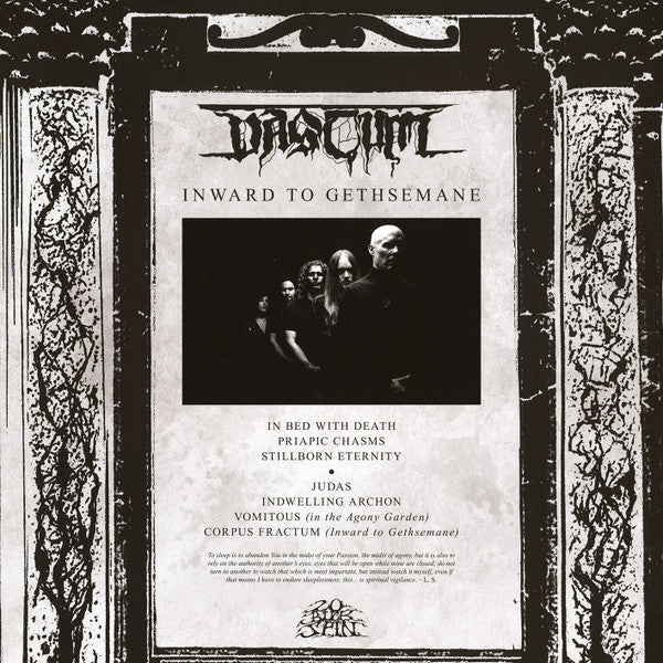 Vastum : Inward To Gethsemane (LP, Album)