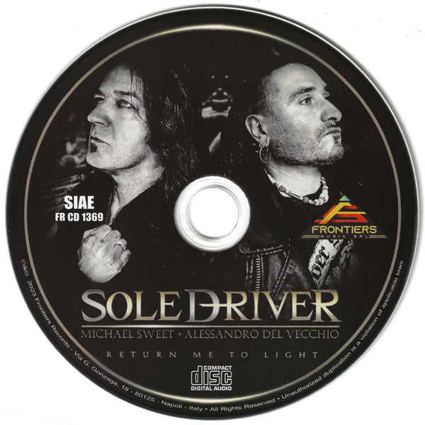 Soledriver : Return Me To Light (CD, Album)