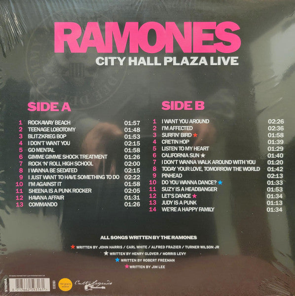 Ramones : City Hall Plaza Live (LP, Unofficial, 180)