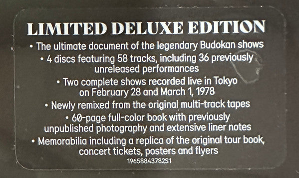 Bob Dylan : The Complete Budokan 1978 : コンプリート武道館 (4xCD, Dlx, Ltd, RM + Box)