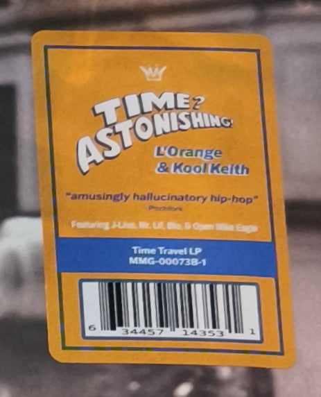 L'Orange & Kool Keith : Time? Astonishing! (LP, Album, RE, S/Edition, Ora)