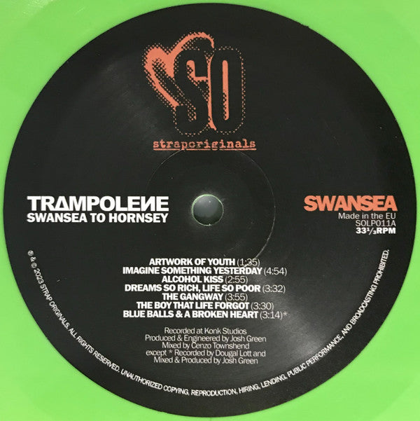 Trampolene : Swansea To Hornsey (LP, Album, RE, Gre)