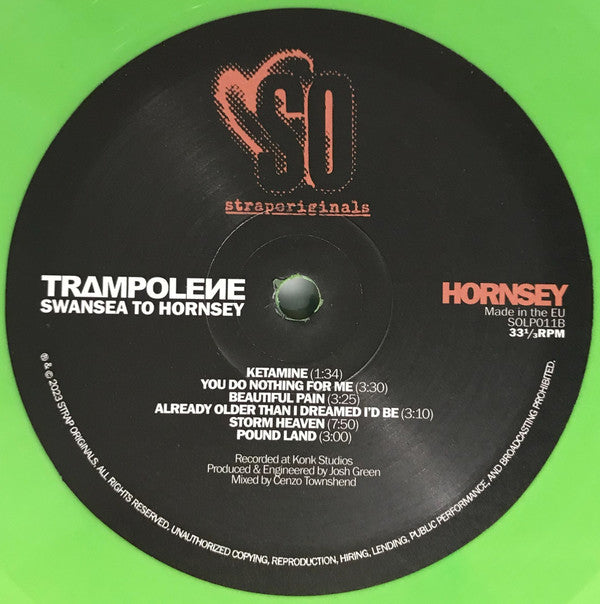 Trampolene : Swansea To Hornsey (LP, Album, RE, Gre)