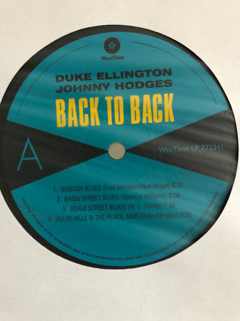Duke Ellington, Johnny Hodges : Back To Back (LP, Album, Ltd, 180)