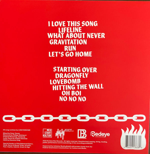 Lobsterbomb : Look Out (LP, Album, Red)