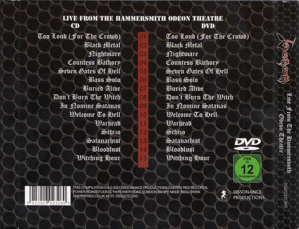 Venom (8) : Live From The Hammersmith Odeon Theatre (CD, Album + DVD + Dlx)